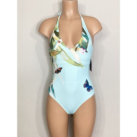 New. VINCE CAMUTO plunge neck butterfly swimsuit. 6. Normally $114 - Picture 4 of 10